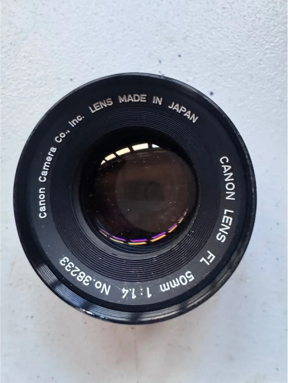 Canon FL 50mm f/1\.4 Manual Focus Lens Japan Vintage Untested